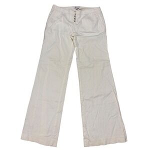Vintage Y2K Bebe Womens Low Rise Wide Leg Hook & Eye Front Trousers Pants Size 6
